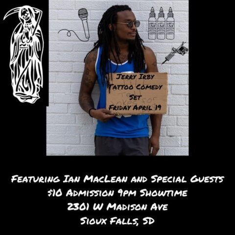 JERRY IRBY DOES STANDUP WHILE GETTING A TATTOO @ BLACK FLAG STUDIOS ...